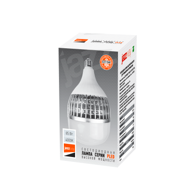 Лампа светодиодная PLED-HP-TR130 85w 4000K 7200Lm E27/E40 Jazzway (переходник в компл — вид 2