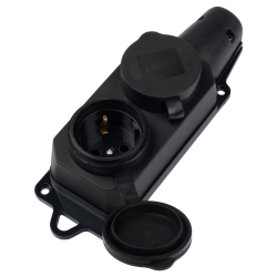 PRC-122-BL 16A 220V IP44 каучук Jazzway
