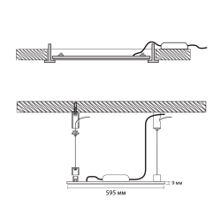 PPL PRO  6060 40W 4000K IP40 AL (Без драйвера 1000mA) Jazzway