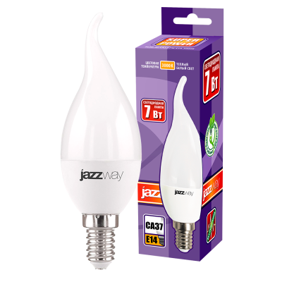 Лампа светодиодная PLED- SP CA37 7w E14 3000K  230/50 — вид 3