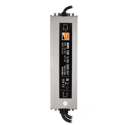 Блок питания (драйвер) BSPS 12V16,50A=200W IP67 5 л.гар.