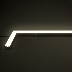 PSO-02L 16W 4000K BLACK L-обр. 255x255x42 IP40 Jazzway