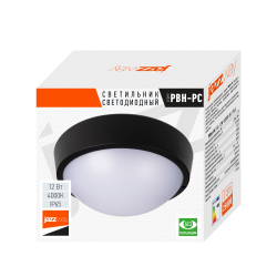 PBH - PC- RA 12W 4000K BLACK IP65  Jazzway