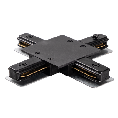 Аксессуар к шинопроводу PTR/R CX-BL Коннектор чёрный X -обр. (встраиваемый)