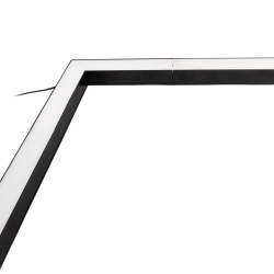 PSO-02L 16W 4000K BLACK L-обр. 255x255x42 IP40 Jazzway
