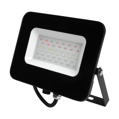 Прожектор светодиодный СДО PFL- 30W RGB BL (черный) IP65