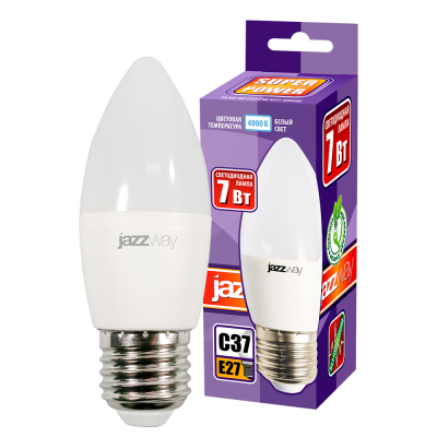 Лампа светодиодная PLED- SP C37 7w E27 4000K 230/50 — вид 3