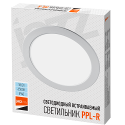 PPL-R 18w 4000K IP40 WH d220мм встр/круг Jazzway