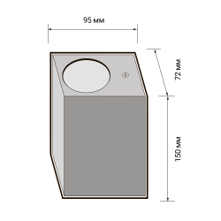 PDL-S 72150 GU10-2 GR 230V IP65  Jazzway