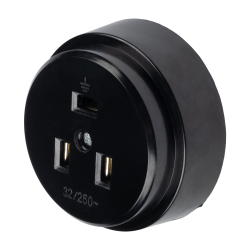 PPC 32А 250V BL IP20 (РШ-ВШ ОУ черный) Jazzway