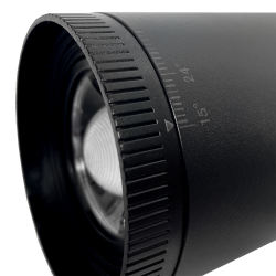PTR  0728 ZOOM 28w 3000K 15-60° BL (чёрный) IP40 Jazzway