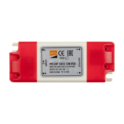 Блок питания (драйвер) PPS CVP 12012 12V1.00A=12w IP20 пластик — вид 2