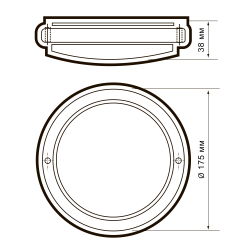 PBH - PC7-RS  18W 4000K WHITE IP65  Jazzway