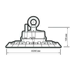 PHB 06 PRO-5 100W 5000K 90° IP65 Jazzway