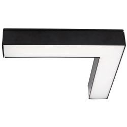 PSO-02L 16W 4000K BLACK L-обр. 255x255x42 IP40 Jazzway