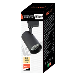 PTR  0725 25w 3000K 24° BL (чёрный) IP40 Jazzway
