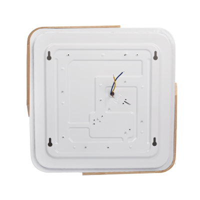 Светильник светодиодный декоративный PPB Sсandic-S 24w 4000K GR/W с деревянной планкой IP20 315*315*55 — вид 4