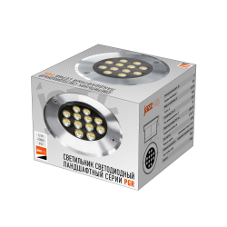 PGR  R180 12w 4000K 30° Сhrome (грунтовый встраиваемый) IP67