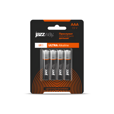 AAA щелочная батарейка JAZZway LR03 ULTRA Alkaline BL- 4