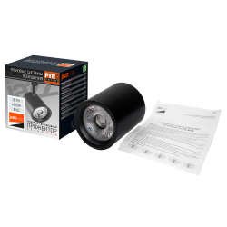 PTR  0530 30w 4000K 24° BL (чёрный) IP40 Jazzway