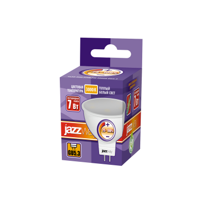 Лампа светодиодная PLED- DIM JCDR 7w 3000K 540Lm GU5.3 230/50 — вид 2