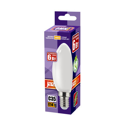 Лампа светодиодная PLED OMNI C35 6w E14 3000K FR 230/50 — вид 2