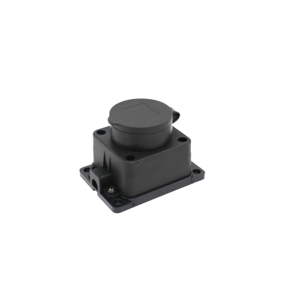 Розетка с защитной крышкой настенная PRC-121-BL 16A 220V IP44 каучук