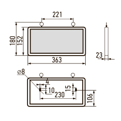 PEL 103-1 3w 1.2v IP20 односторонний без наклейки Jazzway
