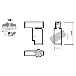 MTR16  2310 10w 4000K 36° BL (чёрный) IP20 Jazzway 
