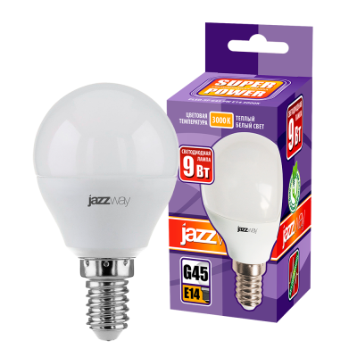Лампа светодиодная PLED- SP G45 9w E14 3000K-E — вид 3