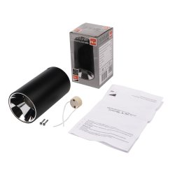PDL-R 14080 GU10 BL/CH (черный/хром) 230V IP20 Jazzway