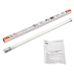 PLED T8 - 600GL  10w FROST 6500K G13 230V/50Hz (стекло)   Jazzway