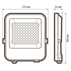PFL- S4- 150w 6500K 80° IP65  Jazzway