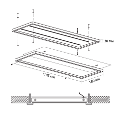 PPL1195/U OPAL 40w 4000K Ra90 IP40 (100mA 30мм) Jazzway