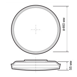 PPB OPAL 70W 4000K BL d460X55 IP20 Jazzway