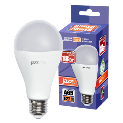 Лампа светодиодная PLED- SP A65 18w E27 3000K (-) 230/50 — вид 3