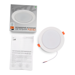 PLED DL5 24w 4000K WH IP40 (плоский рассеиватель) Jazzway