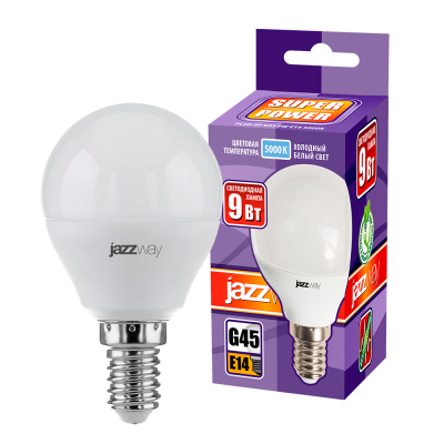 Лампа светодиодная PLED- SP G45 9w E14 5000K-E — вид 3