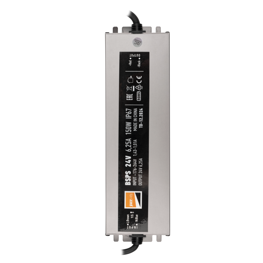BSPS 24V  6,25A=150W IP67 5 л.гар.Jazzway