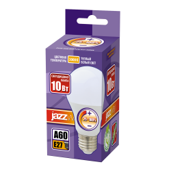 PLED- DIM A60  10w 3000K 820 Lm E27 230/50  Jazzway