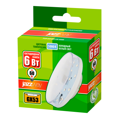 Лампа светодиодная PLED- ECO-GX53 6w 3000K CLEAR — вид 2