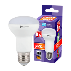 PLED- SP R63  8w 5000K E27 230/50  Jazzway