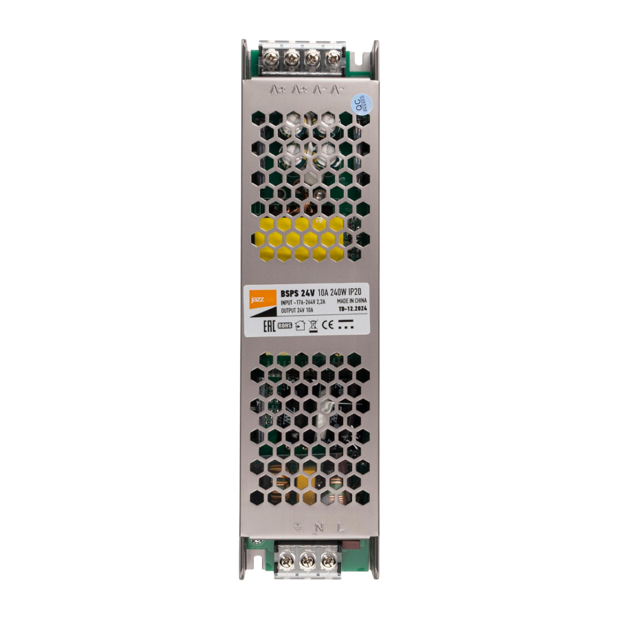 BSPS 24V 10,00A=240W IP20 5 л.гар. Jazzway