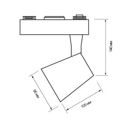 PTR  0330 30w 4000K 24° WH (белый) IP40 Jazzway