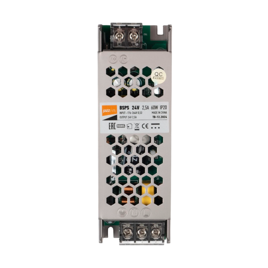 BSPS 24V  2,50A= 60W IP20 5 л.гар. Jazzway