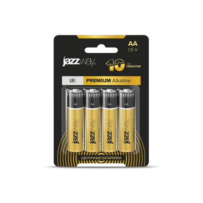 AA щелочная батарейка JAZZway LR6 PREMIUM Alkaline BL-4
