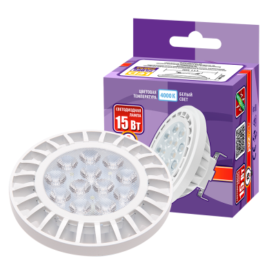 Лампа светодиодная PLED-AR111 15w 4000K 1200Lm G53 185-265V — вид 3