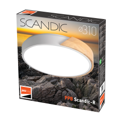 PPB Sсandic-R 24w 4000K GR/W с деревянной планкой IP20 D310*50 Jazzway