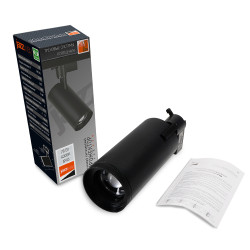PTR  0728 ZOOM 28w 4000K 15-60° BL (чёрный) IP40 Jazzway
