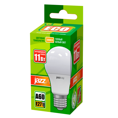 Лампа светодиодная PLED- ECO- A60 11w E27 3000K 880Lm 220V/50Hz — вид 2